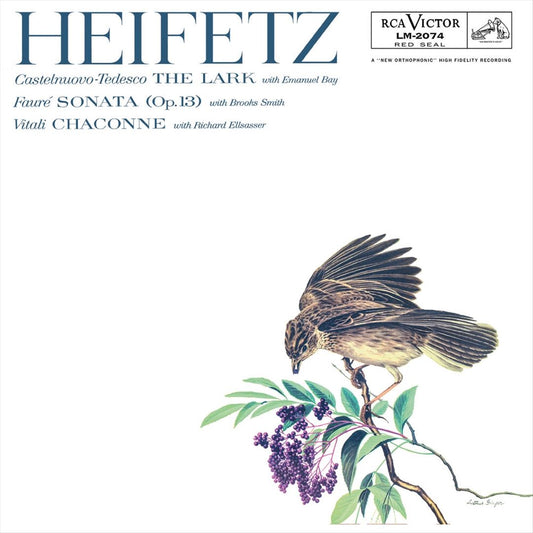 Castelnuovo-Tedesco: The Lark; Fauré: Sonata Op. 13; Vitali: Chaconne cover art