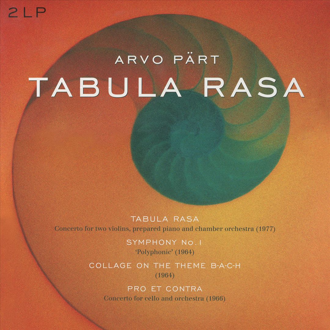 Arvo Pärt: Tabula Rasa cover art