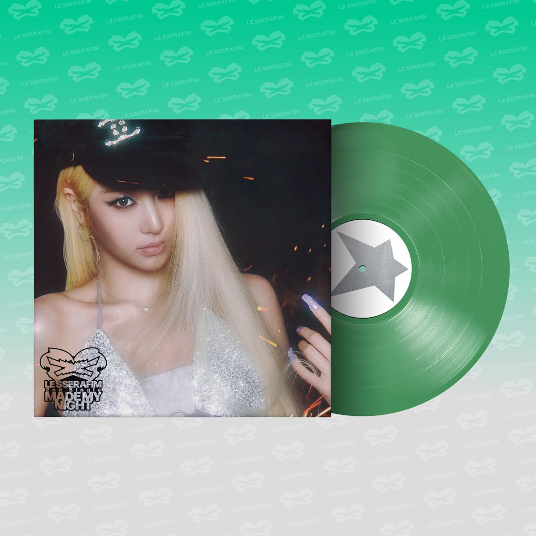 LE SSERAFIM 2nd Single Album 'Made My Night' Vinyl [SPRING GREEN Ver.] cover art