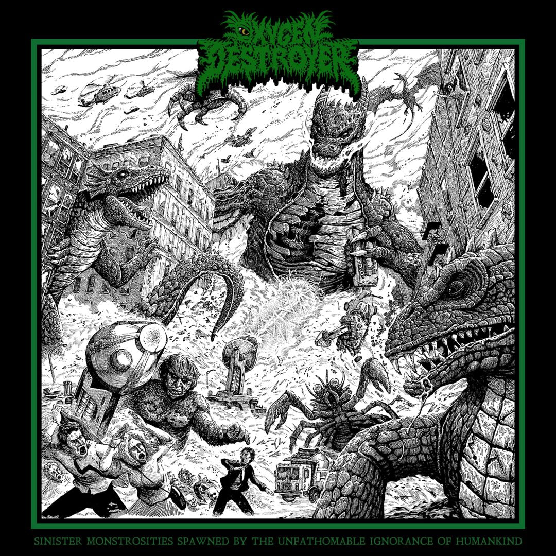Sinister Monstrosities Spawned By The Unfathomable Ignorance Of Humankind [Gargantuan Galaxy Green Vinyl] cover art
