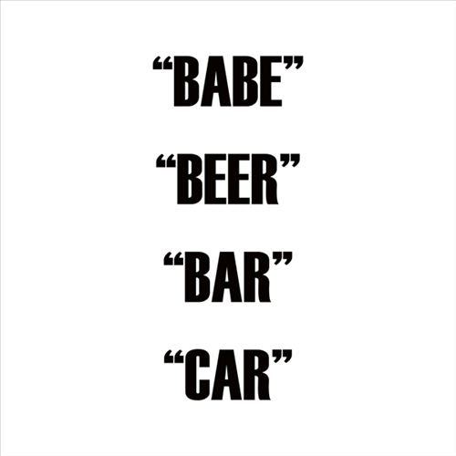Babe Beer Bar Car cover art