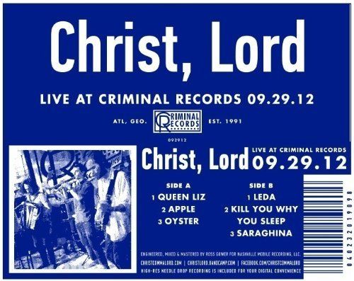 Live at Criminal Records 09.29.12 cover art