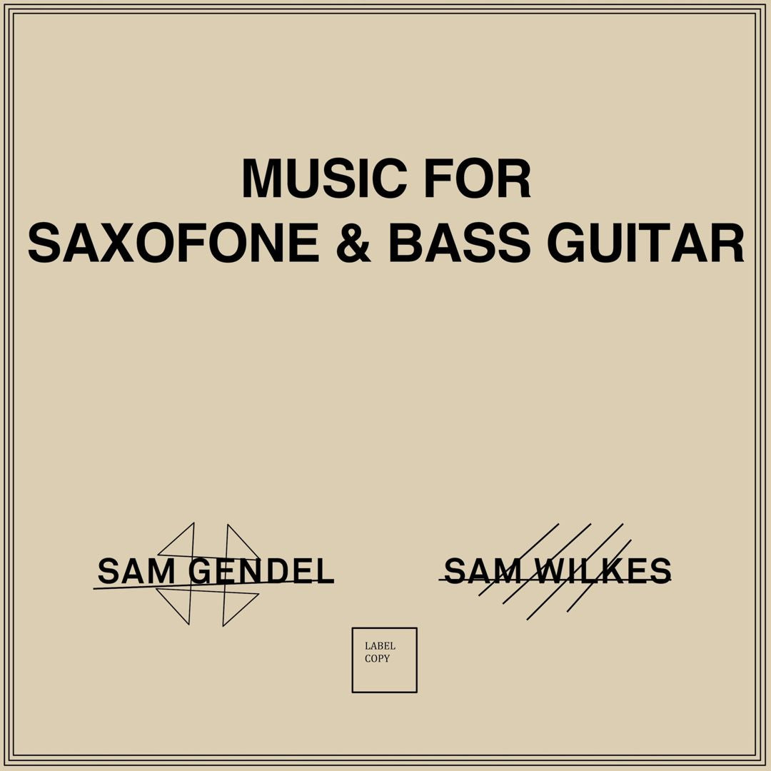 Music for Saxofone & Bass Guitar cover art