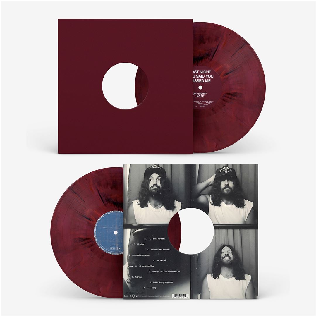 last night you said you missed me [Red and Black Marble Vinyl] cover art