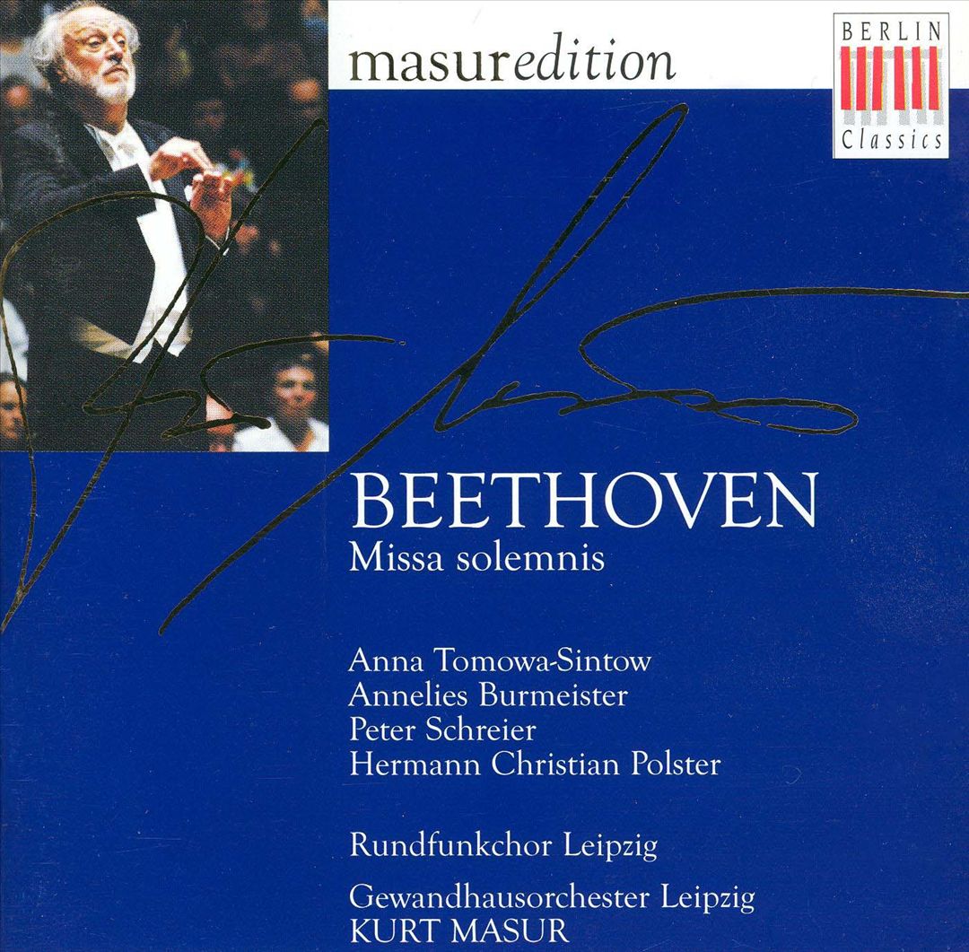 Beethoven: Missa solemnis D-dur Op. 123 cover art