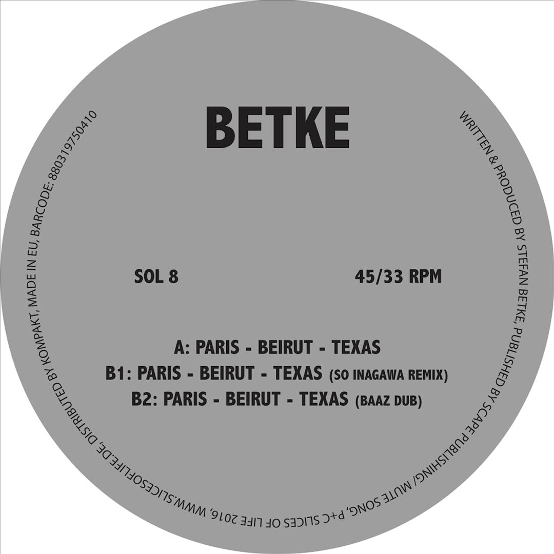 Paris / Beirut / Texas cover art