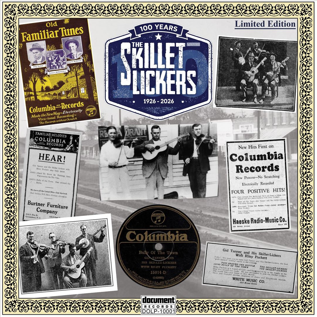 The Skillet Lickers - 100 Years: 1926-2026 (Limited Edition Blue Vinyl) [LP] cover art