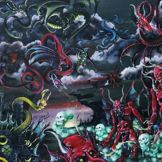 Through Sheer Will And Black Magic...(Blood Red/ Black Splatter Vinyl) cover art