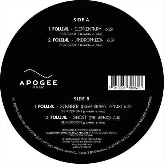 Apogee Music 001 cover art