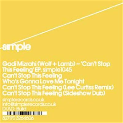 Can't Stop This Feeling cover art