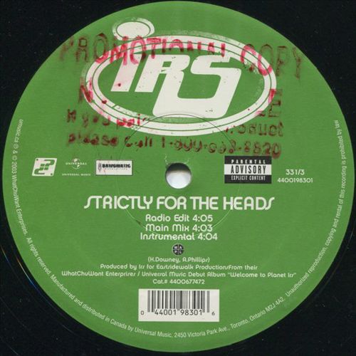 No Hesitation/Strictly for the Heads cover art
