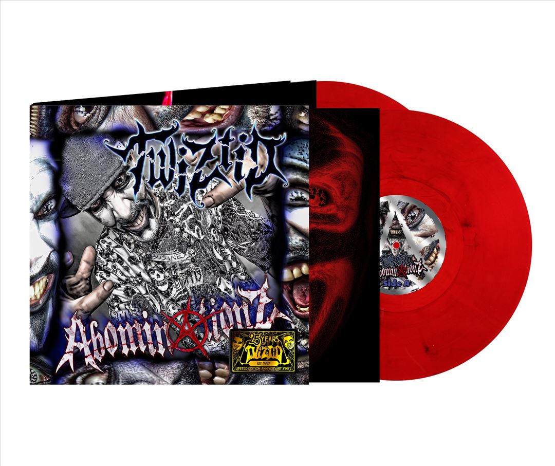 Abominationz [Twiztid 25th Anniversary] [Transparent Red/Black Smoky Marble 2 LP] cover art