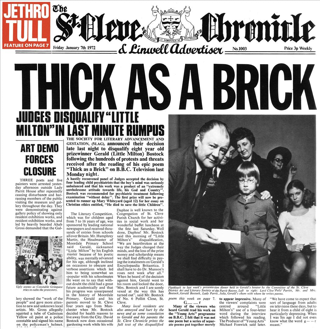 Thick as a Brick cover art